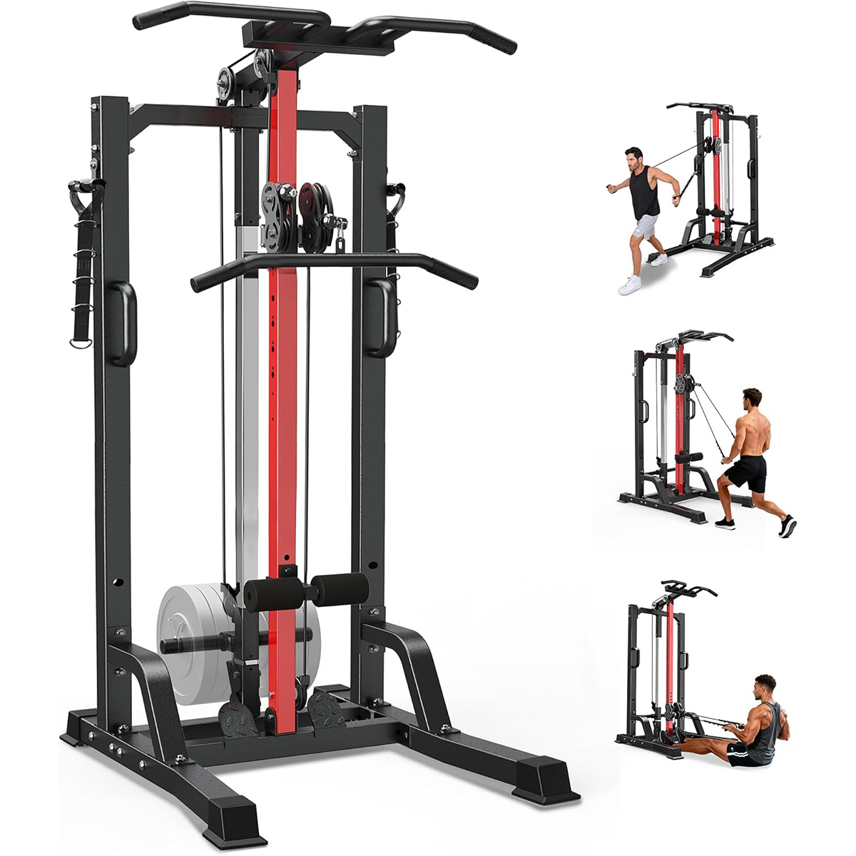 Home Gym All In One - Pooboo Home Gym Machine - High/Low