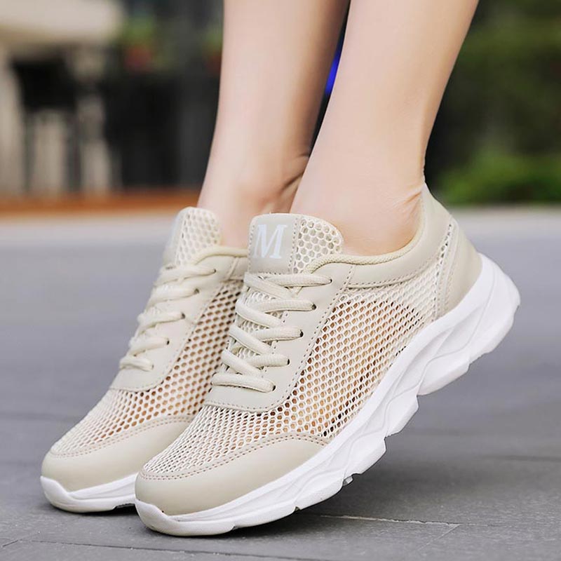 Home Gym Living Room Ideas - Summer Breathable Sneakers Women Mesh Women's