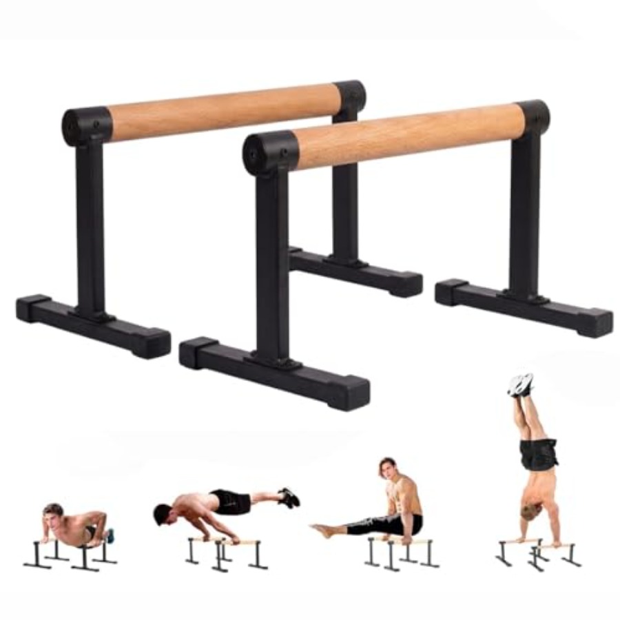 Home Gym Installation - Home gym wooden parallel bars for