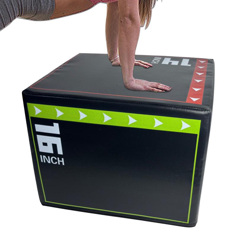 Plyo Box Set - Plyometric Jump Box Shockproof Non-Slip Step