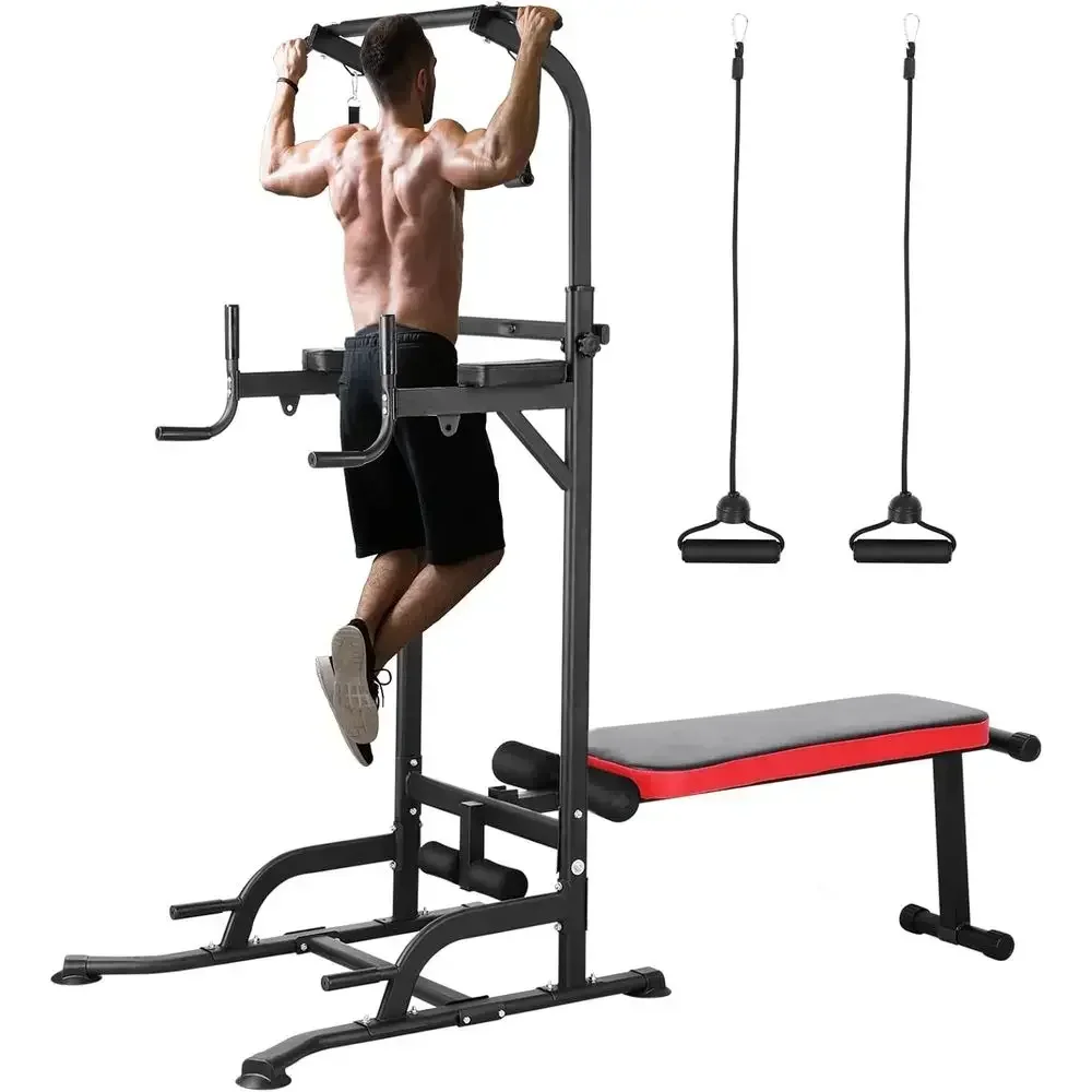 Home Gym All In One - All-in-One Adjustable Home Gym with Bench,