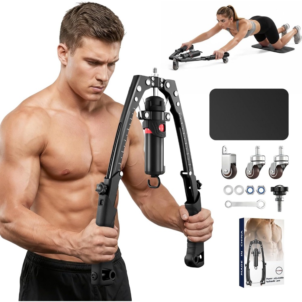 Ab Roller Wheel - 3-in-1 Hydraulic Arm Trainer with Ab