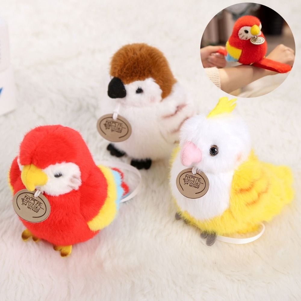 Boxing Bag Stand - Simulation Parrot Plush Pendant Bag Pendant