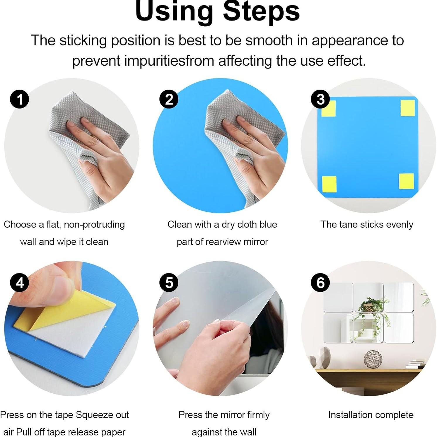 4Pcs Acrylic Mirror Wall Stick - Home Gym Installation review and price