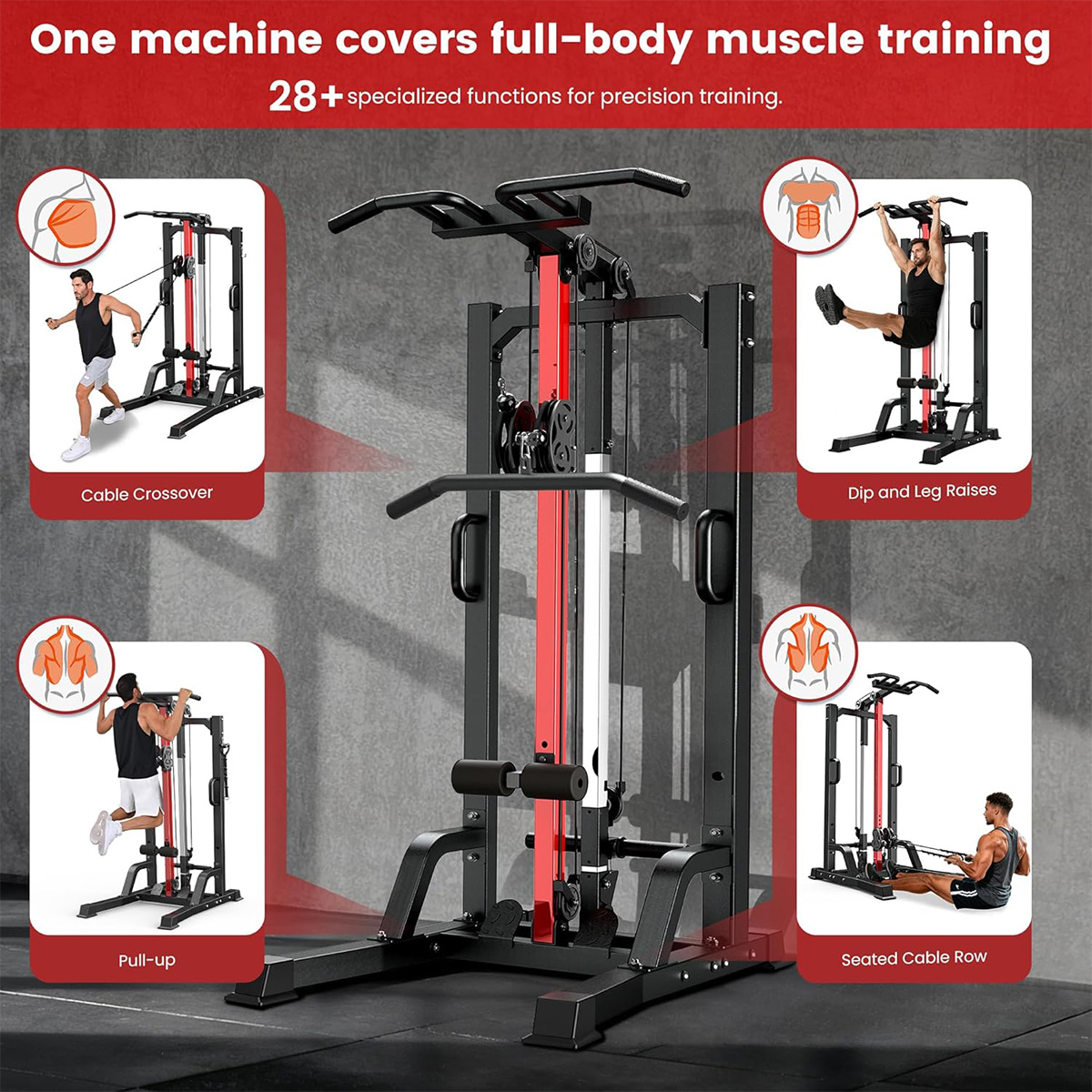 Pooboo Home Gym Machine - High - Home Gym All In One review and price