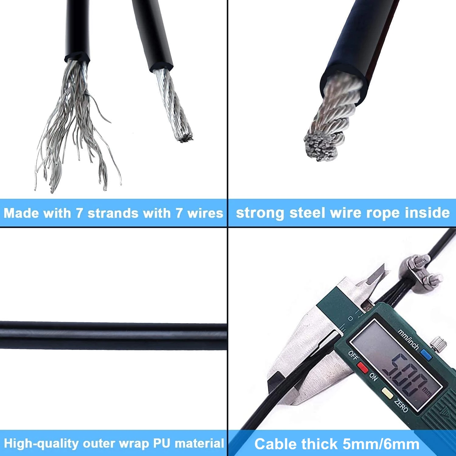 100Meters 4/5/6mm Thick Home W - Cable Pulley System review and price