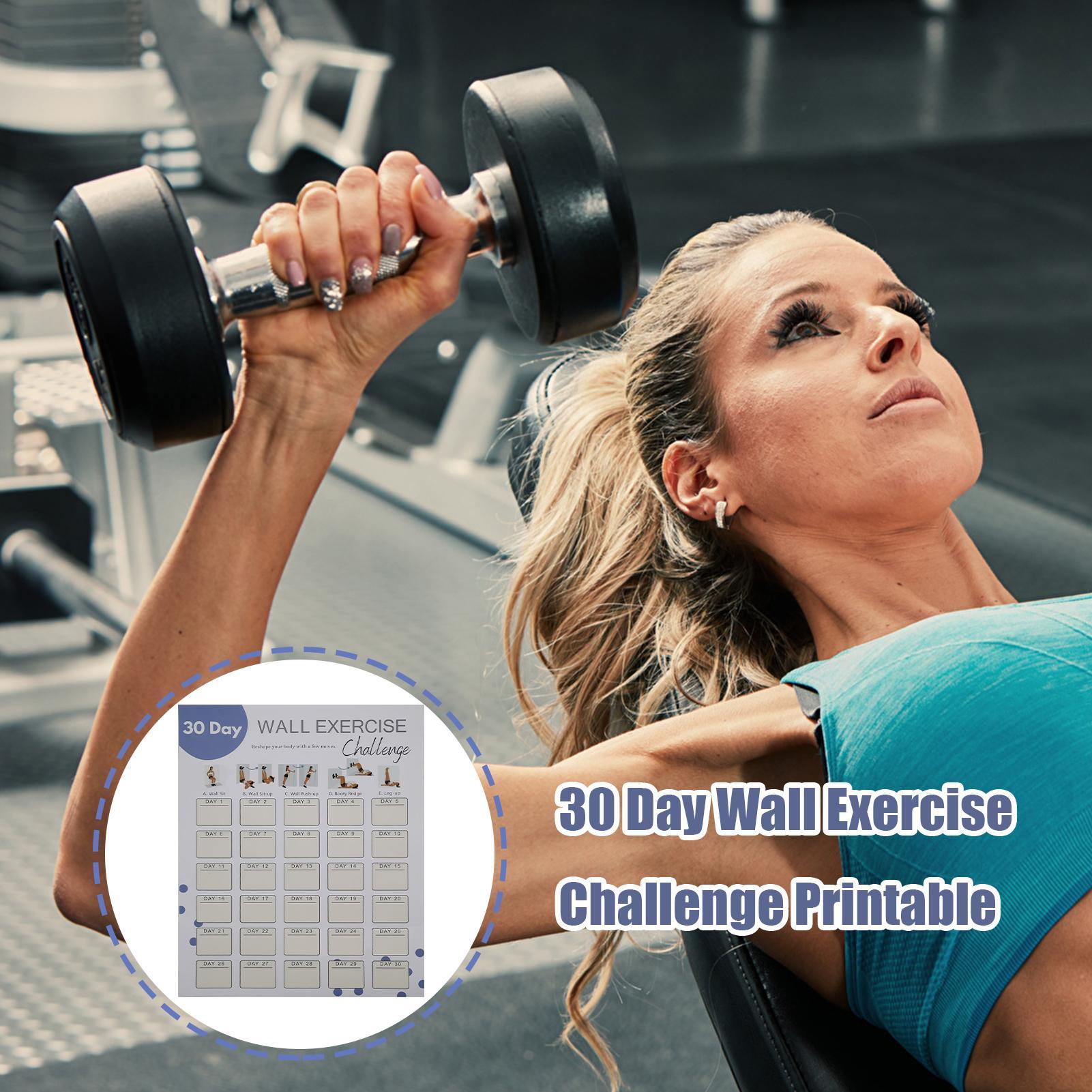 Wall Fitness Planner 30 Days H - Workout Plan Home Gym review and price