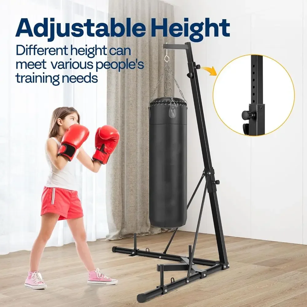 Heavy-Duty Adjustable Boxing B - Boxing Bag Stand review and price